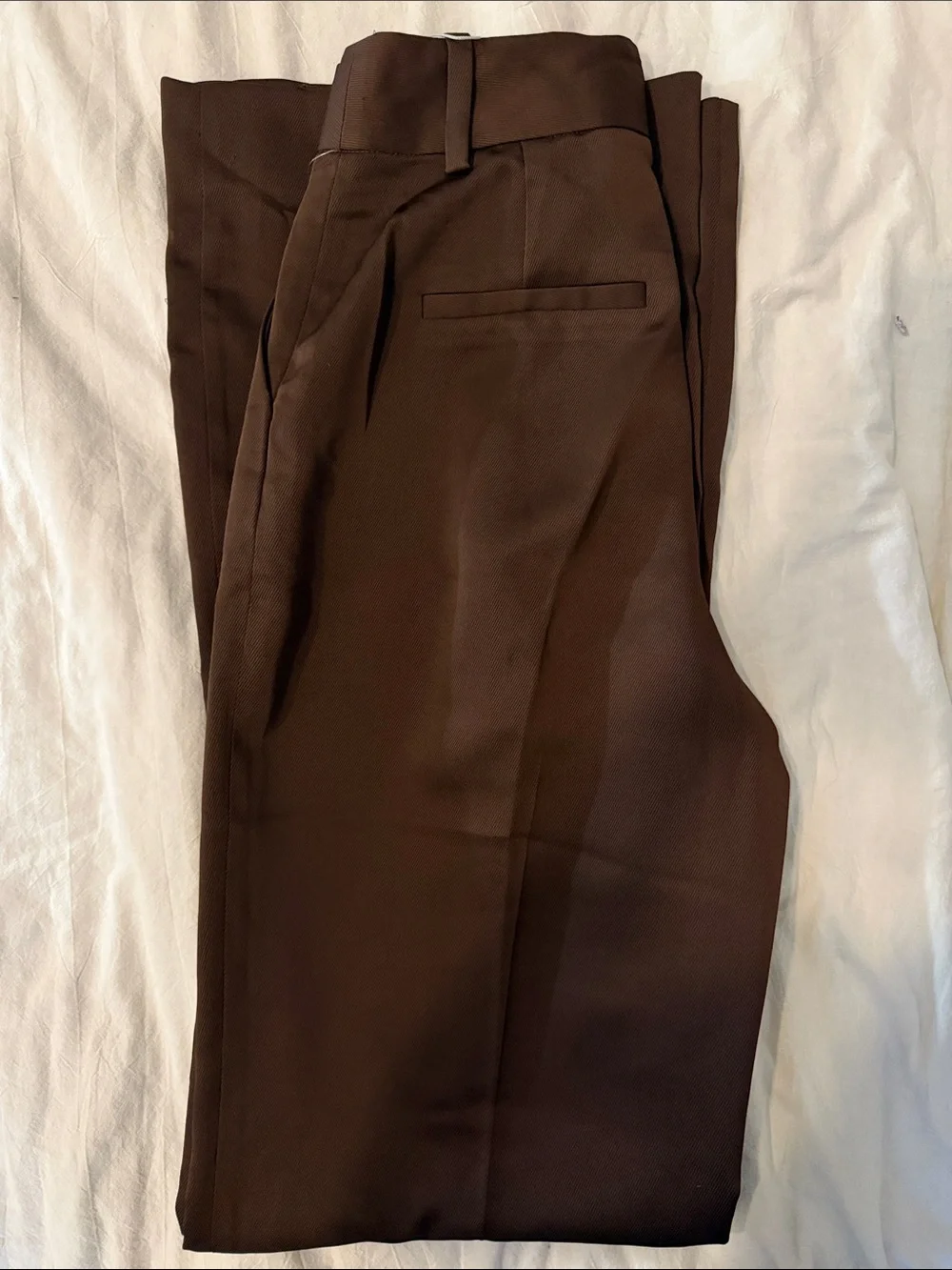 Anthropology Favorite Daughter Wide-Leg Brown Split-Hem Trousers Never worn
